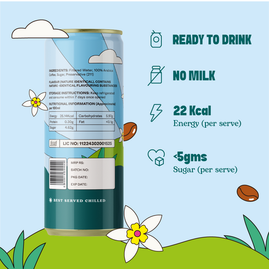 Vanilla Cold Brew Coffee (Pack of 6)