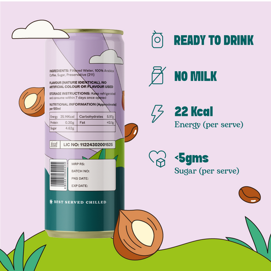 Hazelnut Cold Brew Coffee (Pack of 6)